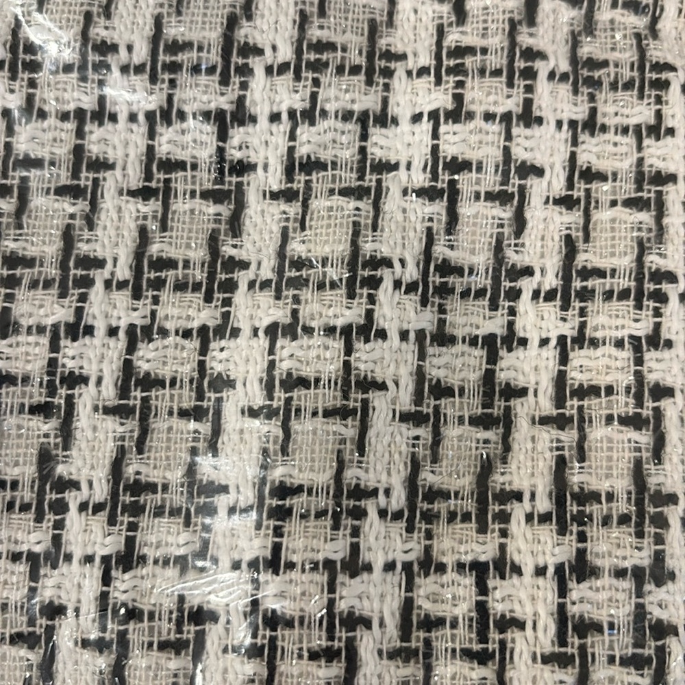 NWT [Trixxi] Girl Bouclé Tweed Fringe Dress Black/White Girls Sz Large (12/14) - Picture 6 of 8